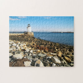 Portland Breakwater Lighthouse, Maine Puzzle Pussel
