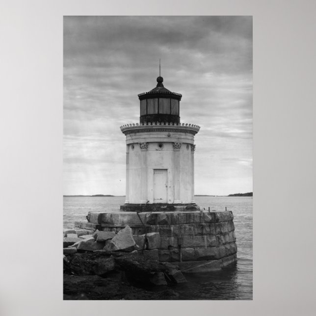Portland Breakwater Lighthouse Poster (Framsidan)