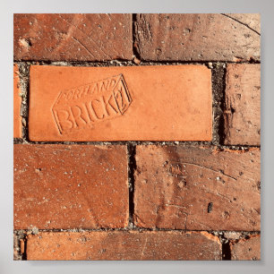 Portland brickor sidepromenad poster