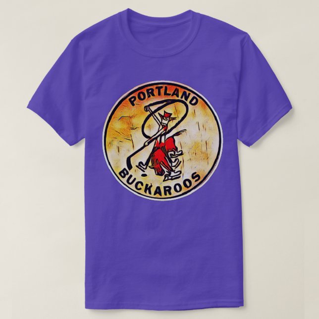 Portland Buckaroos Hockey T Shirt (Design framsida)