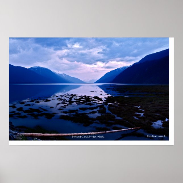Portland Canal, Hyder, Alaska Nature Photo Poster (Framsidan)