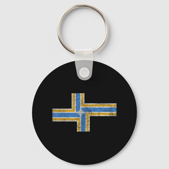Portland City Flagga State of Oregon Pride Nyckelring (Framsida)