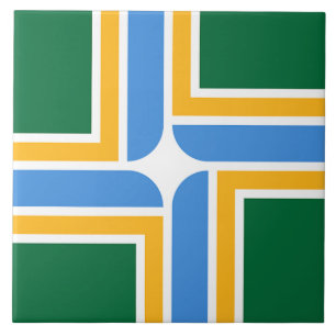 Portland City Flagga Tile Kakelplatta
