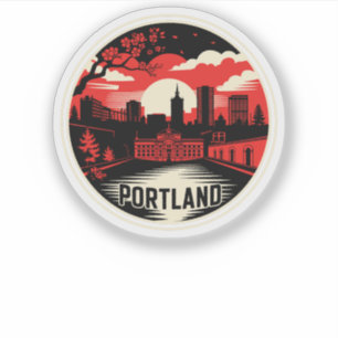 Portland City Oregon USA Klistermärken