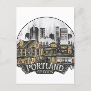 Portland City Oregon USA Vykort
