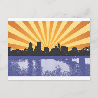 Portland cityscape pop vykort