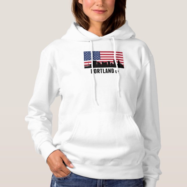 Portland ELLER amerikansk Flagga Tee (Framsida)