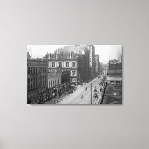 Portland, ELLER beskådar av den tredje gatan Canvastryck