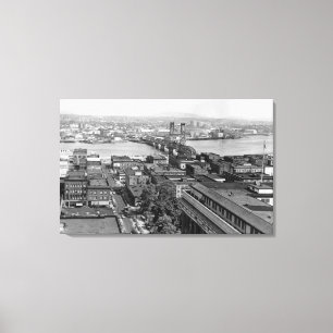 Portland, ELLER beskådar av stad, och Hawthorne Canvastryck