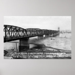 Portland ELLER den Interstate Stillahavs- Poster