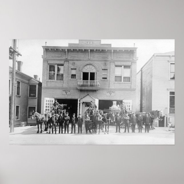 Portland, eller Fire Station-häst som dränerats oc Poster (Framsidan)