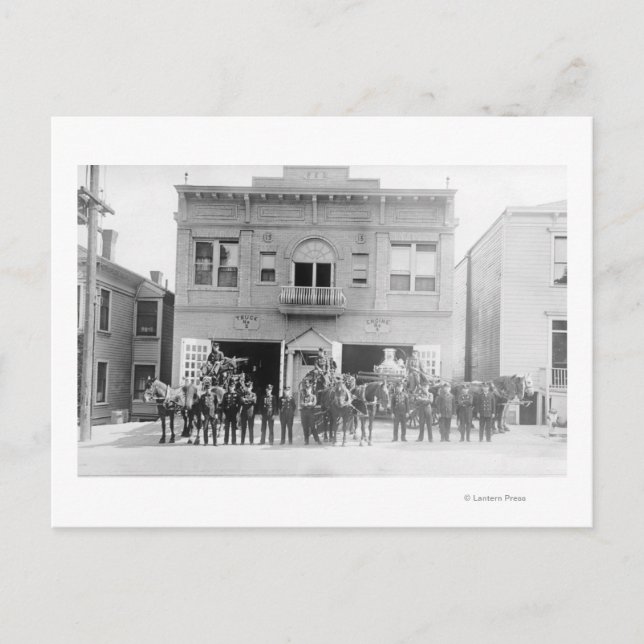 Portland, eller Fire Station-häst som dränerats oc Vykort (Framsida)