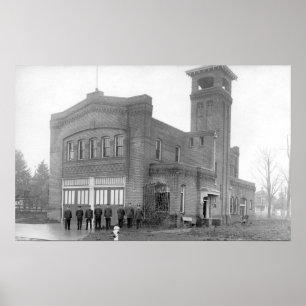 Portland, ELLER Fire Station View och Torn Poster