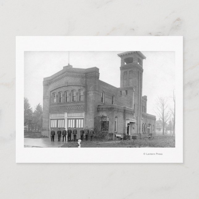 Portland, ELLER Fire Station View och Torn Vykort (Framsida)