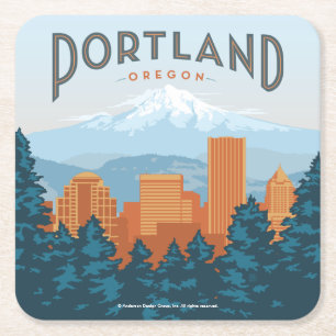 Portland, ELLER Underlägg Papper Kvadrat