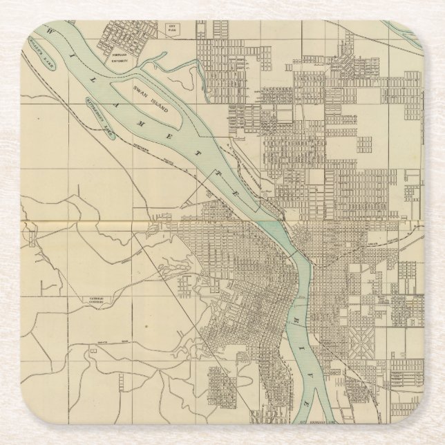 Portland, eller underlägg papper kvadrat (Framsidan)