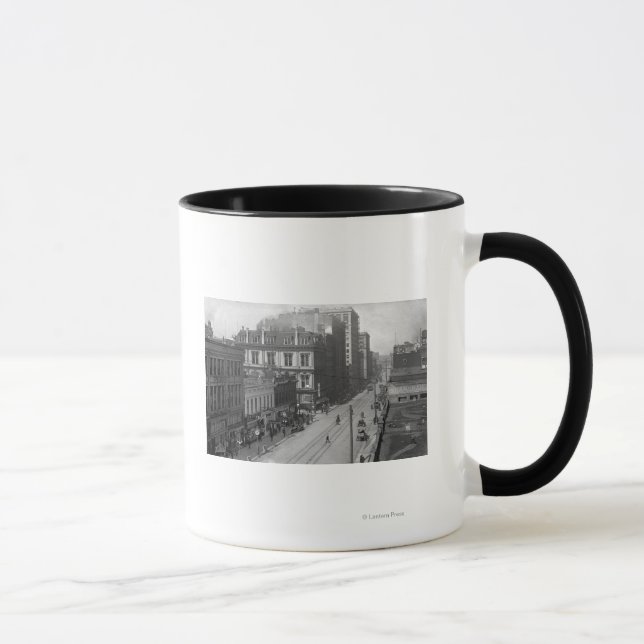 Portland, ELLER Vy of Third Street Photograph Mugg (Höger)