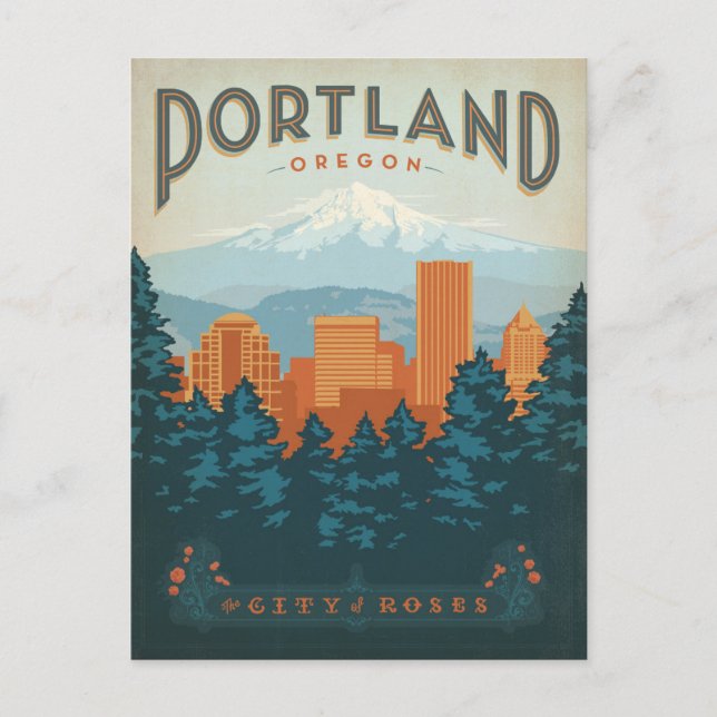 Portland, ELLER Vykort (Framsida)