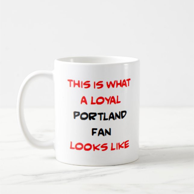 Portland-fan, lojal kaffemugg (Vänster)