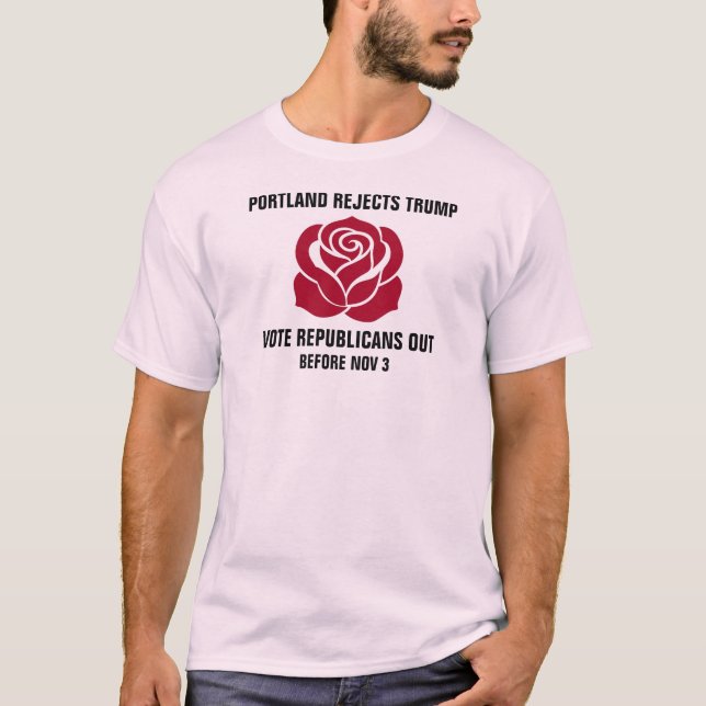 PORTLAND FÖRKASTAR TRUMP T SHIRT (Framsida)