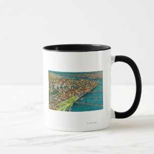 Portland från luftvisning överbryggar och mugg