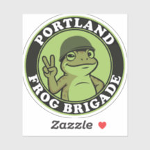 Portland Frog Brigade Klistermärke