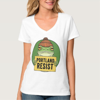 Portland Frog Resist Activist T Shirt