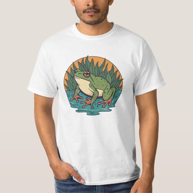 Portland Frog T Shirt (Framsida)