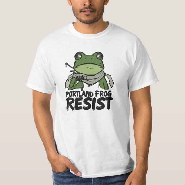 Portland Frog T Shirt (Framsida)