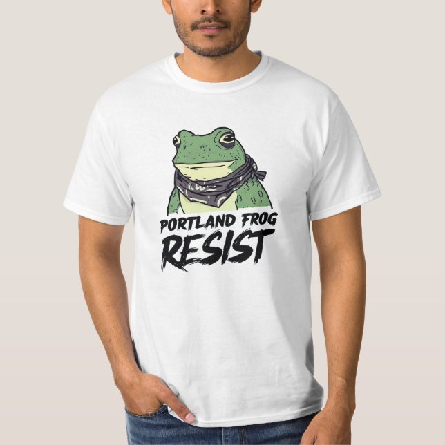 Portland Frog T Shirt (Framsida)