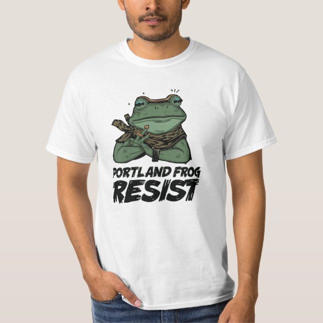 Portland Frog T Shirt (Framsida)