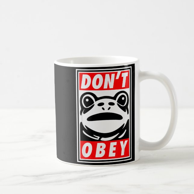 Portland Groda Dont Obey  Kaffemugg (Höger)