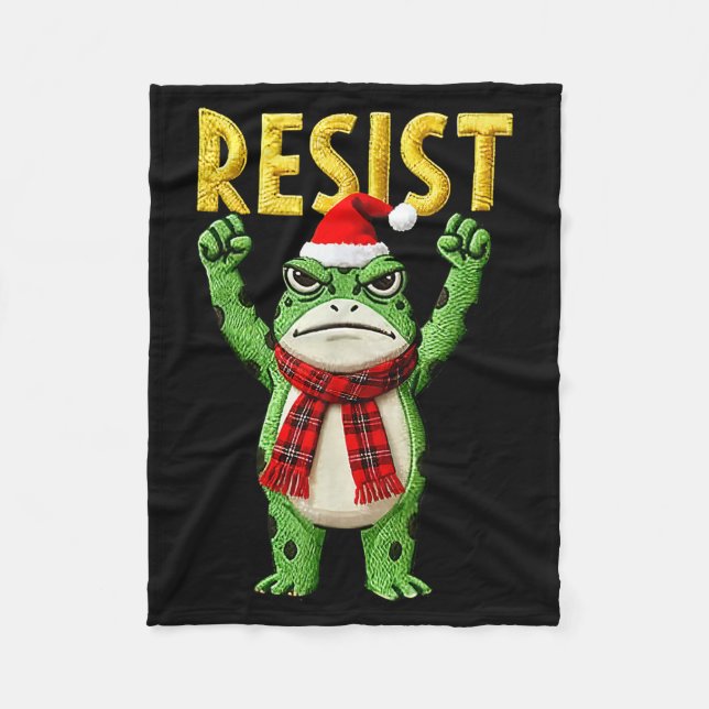 Portland Groda Protest Groda Kvinnor Inga Kungar J Fleecefilt (Framsidan)