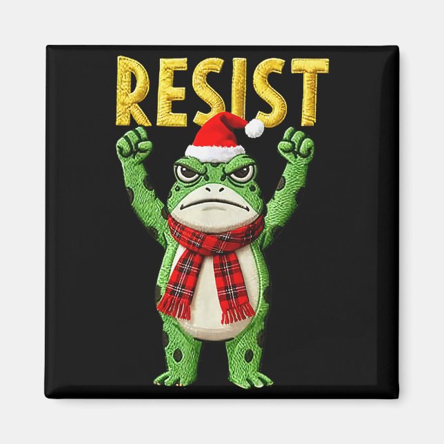 Portland Groda Protest Groda Kvinnor Inga Kungar J Magnet (Framsidan)