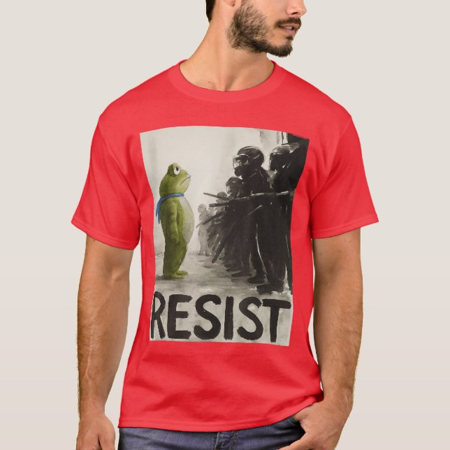 Portland Groda Protest Retro Vintage T Shirt (Framsida)