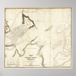 Portland Harbour 1833 Poster