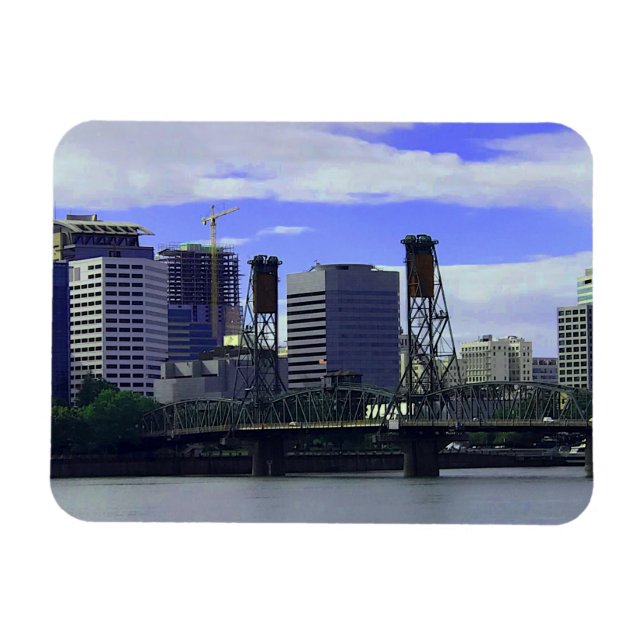 Portland Hawthorne Bridge #1 Magnet (Horisontell)