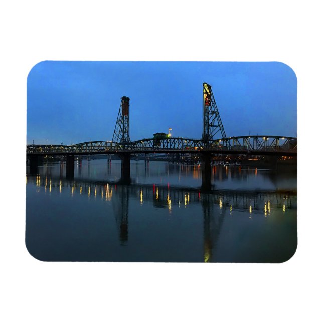 Portland Hawthorne Bridge #2 Magnet (Horisontell)