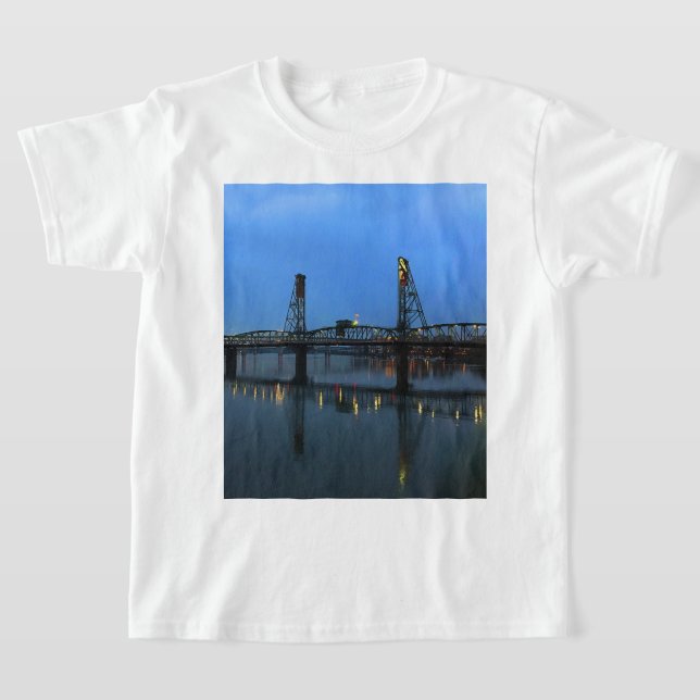 Portland Hawthorne Bridge #2 T-Shirt (Laydown)