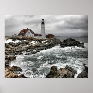 Portland Head fyr - affisch