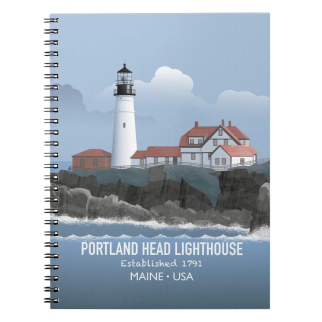 Portland Head fyr Anteckningsbok (Framsidan)