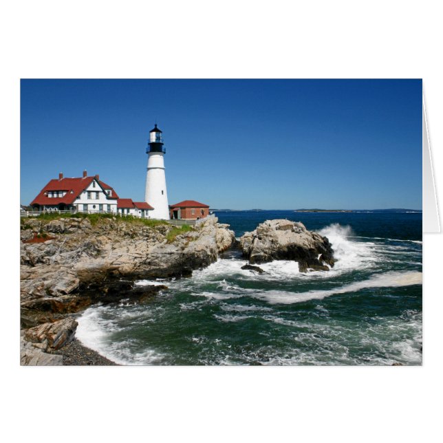 PORTLAND HEAD FYR HÄLSNINGSKORT (Framsidan Horizontal)