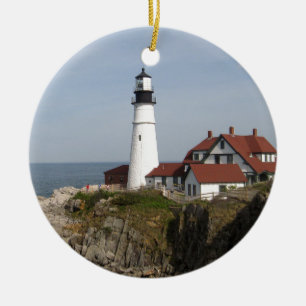 Portland Head fyr Julgransprydnad Keramik