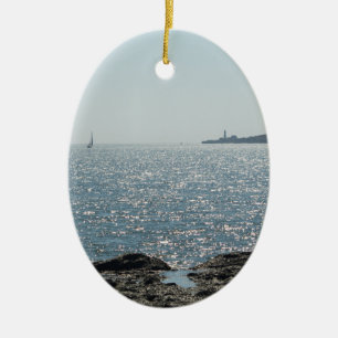 Portland Head fyr Julgransprydnad Keramik