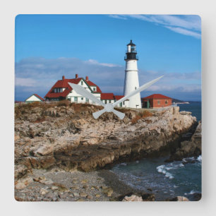 Portland Head fyr, Maine Fyrkantig Klocka