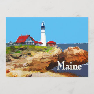 Portland Head fyr Maine Inbjudningar