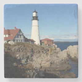 Portland Head fyr Maine Underlägg Sten