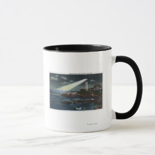 Portland Head fyr på natten Mugg
