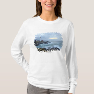 Portland Head fyr på soluppgången Tee Shirt