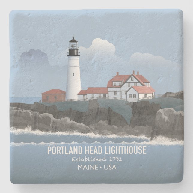 Portland Head fyr Stenunderlägg (Framsidan)